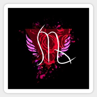 Virgo - Red Roses Sticker